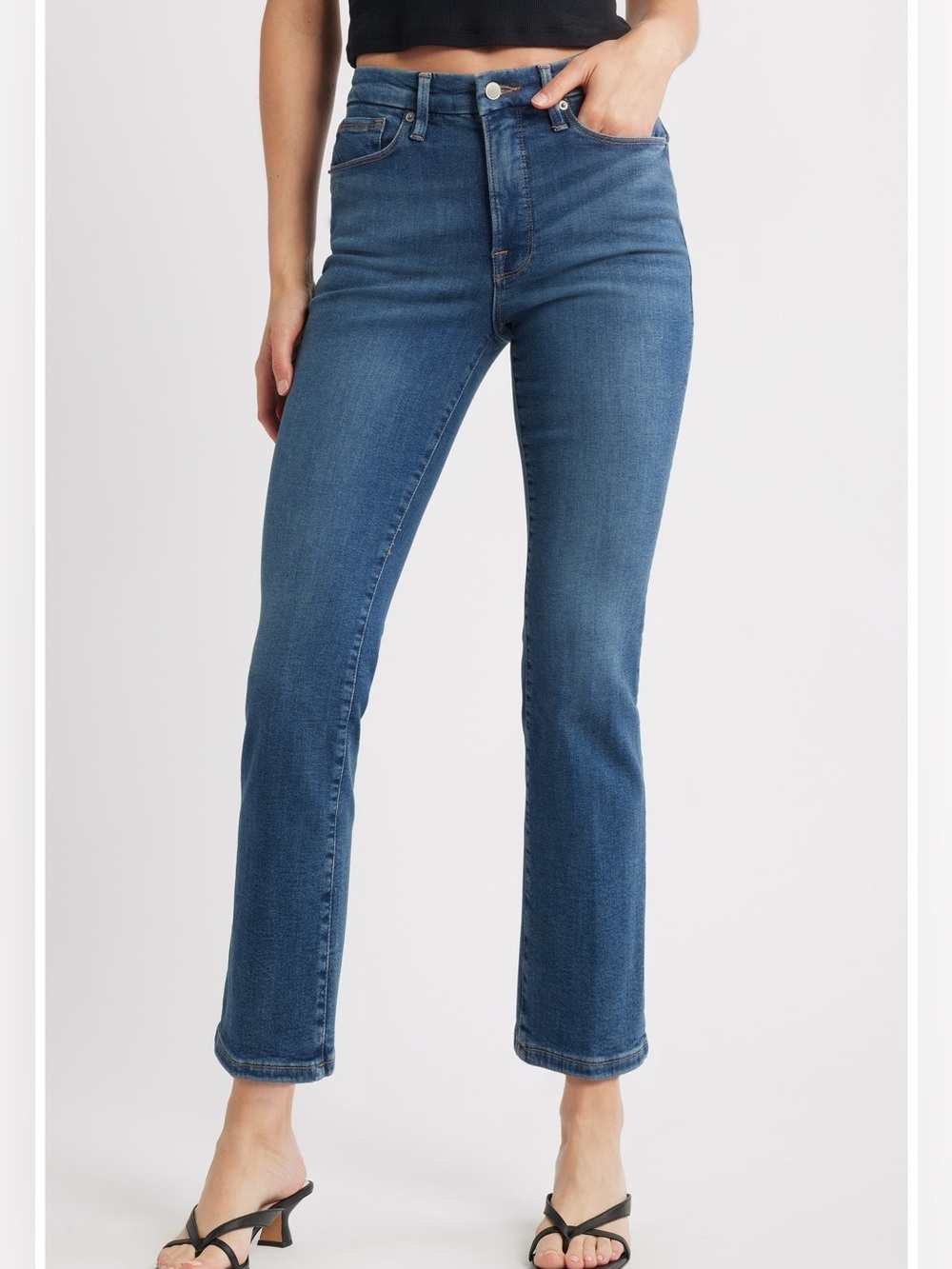 Good American Good Legs straight leg jeans NWOT